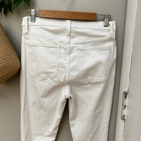 Madewell 9” High-Rise Skinny Jeans in White! 90% Cotton! - Picture 7 of 11
